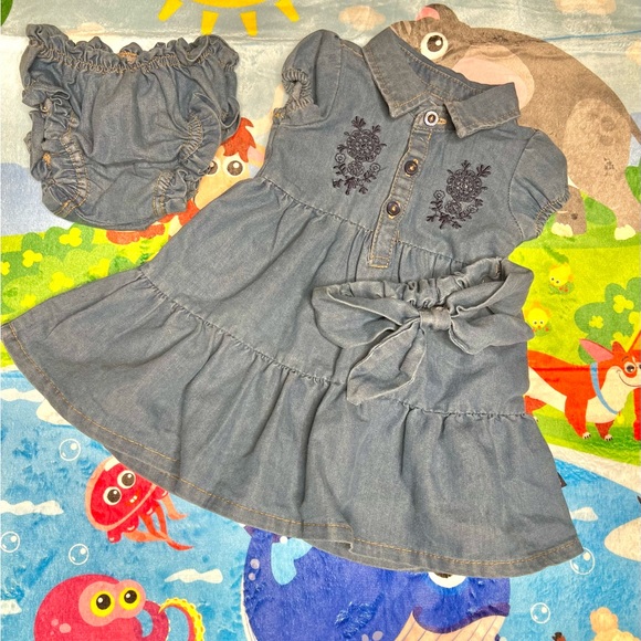 Babygirl Jeans Dresses With underpants ✨ - Picture 1 of 2